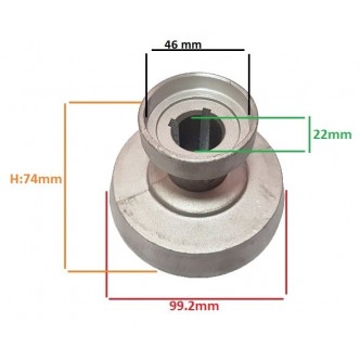 Ambreiaj conic superior cu ferodou pentru motosapa / motocultor ferodou Ruris Sprint 650B, 550H, 650L, Farm 450